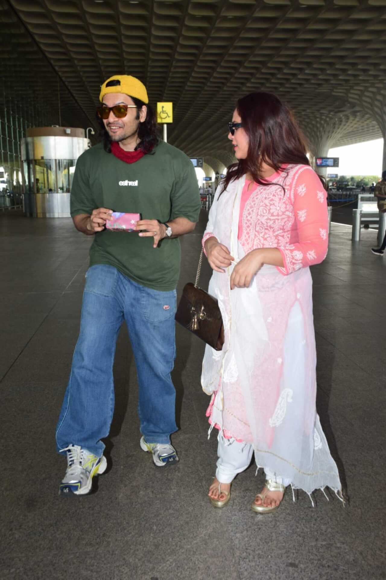 Ali Fazal and Richa Chadha spotted at the airport