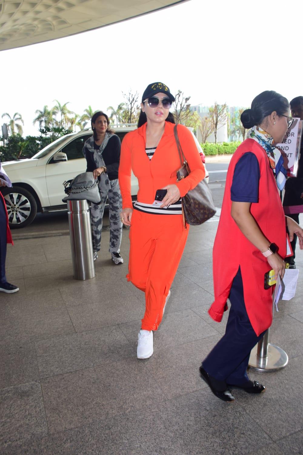 Preity Zinta was snapped as she jetted off from the city