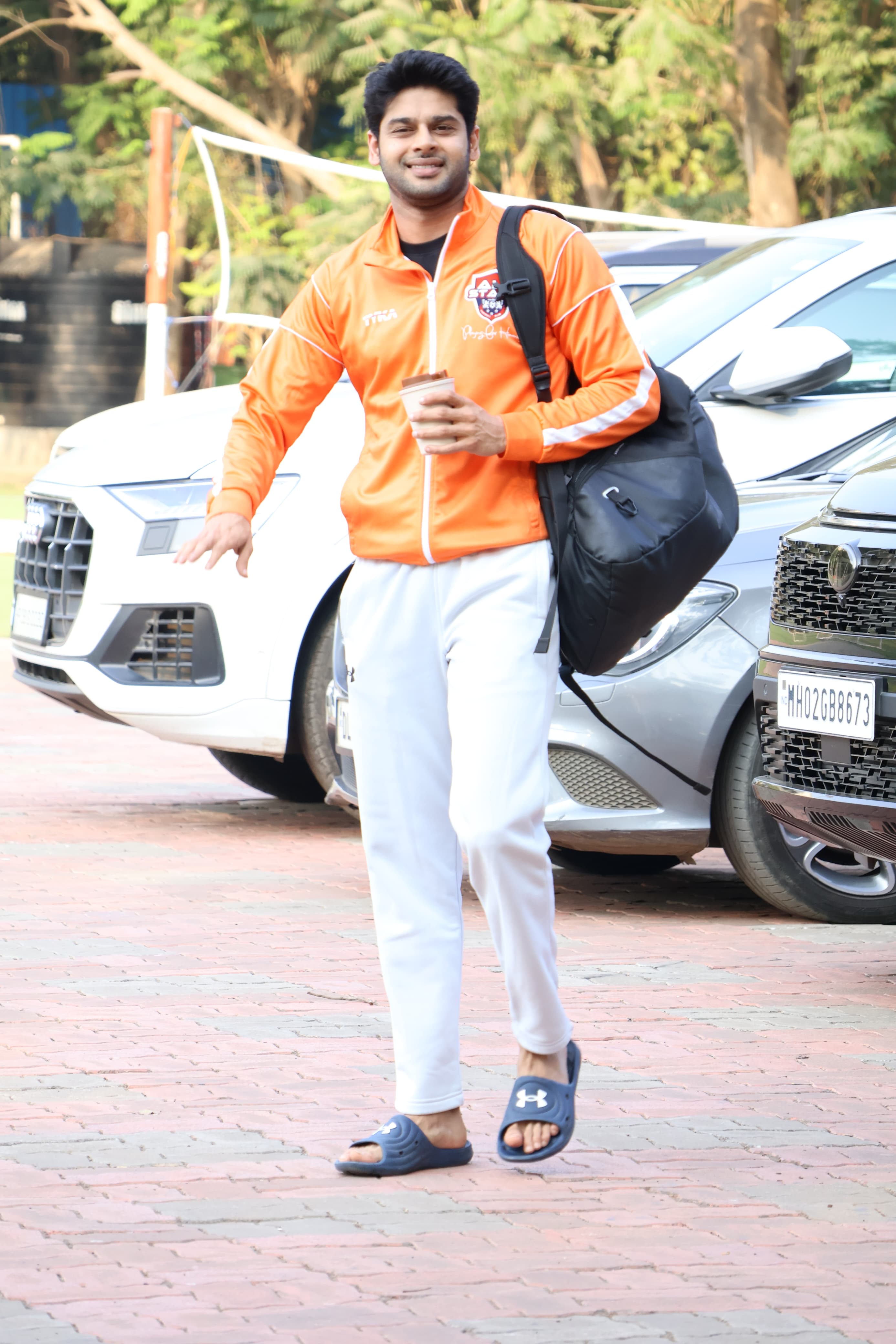Abhimanyu Dasani got clicked as he went for his football match
