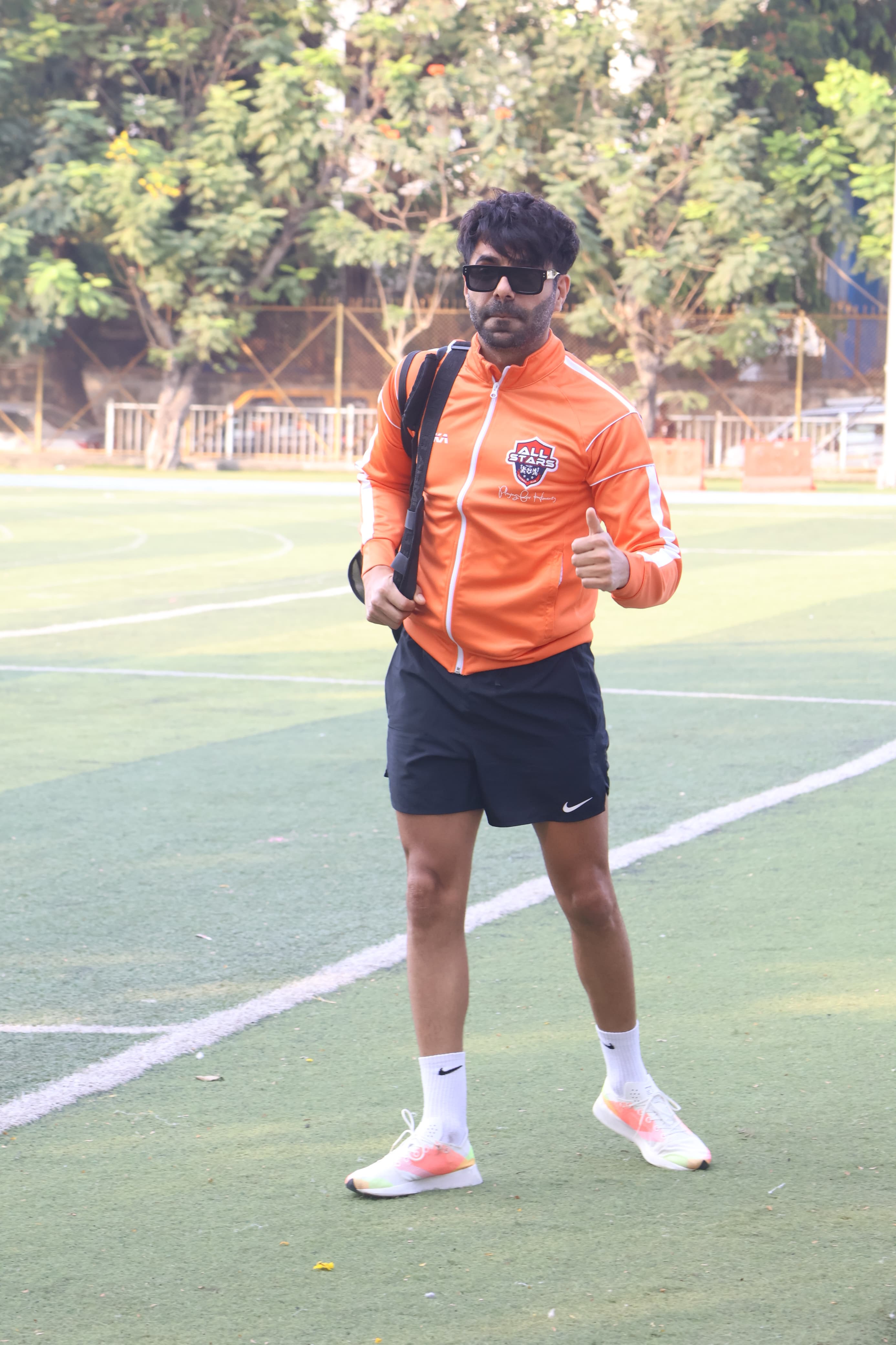 Aparshakti Khurrana was clicked in the city as he went for his football session