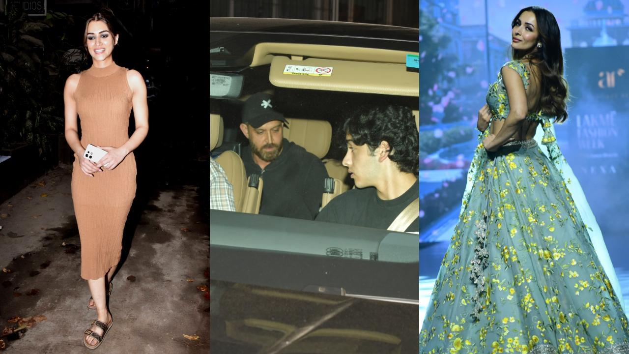 Spotted in the city: Kriti Sanon, Malaika Arora, Hrithik Roshan and others