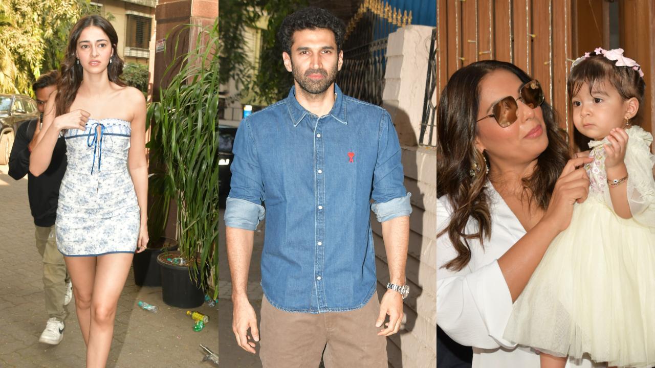 Spotted in the city: Ananya-Aditya at Alanna Panday's baby shower