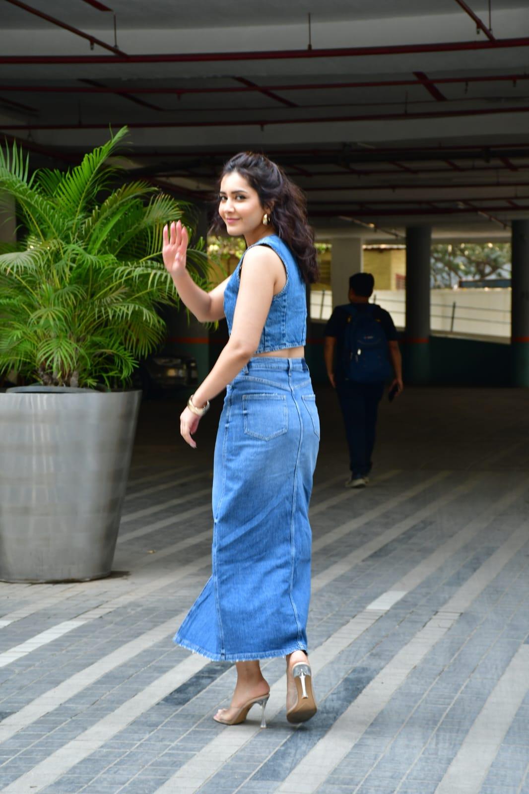 Fresh off the success of Yodha, Raashi Khanna was spotted in the city today