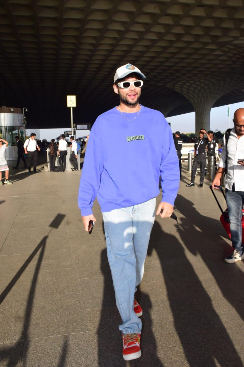 Siddhant Chaturvedi was spotted at the Mumbai airport today