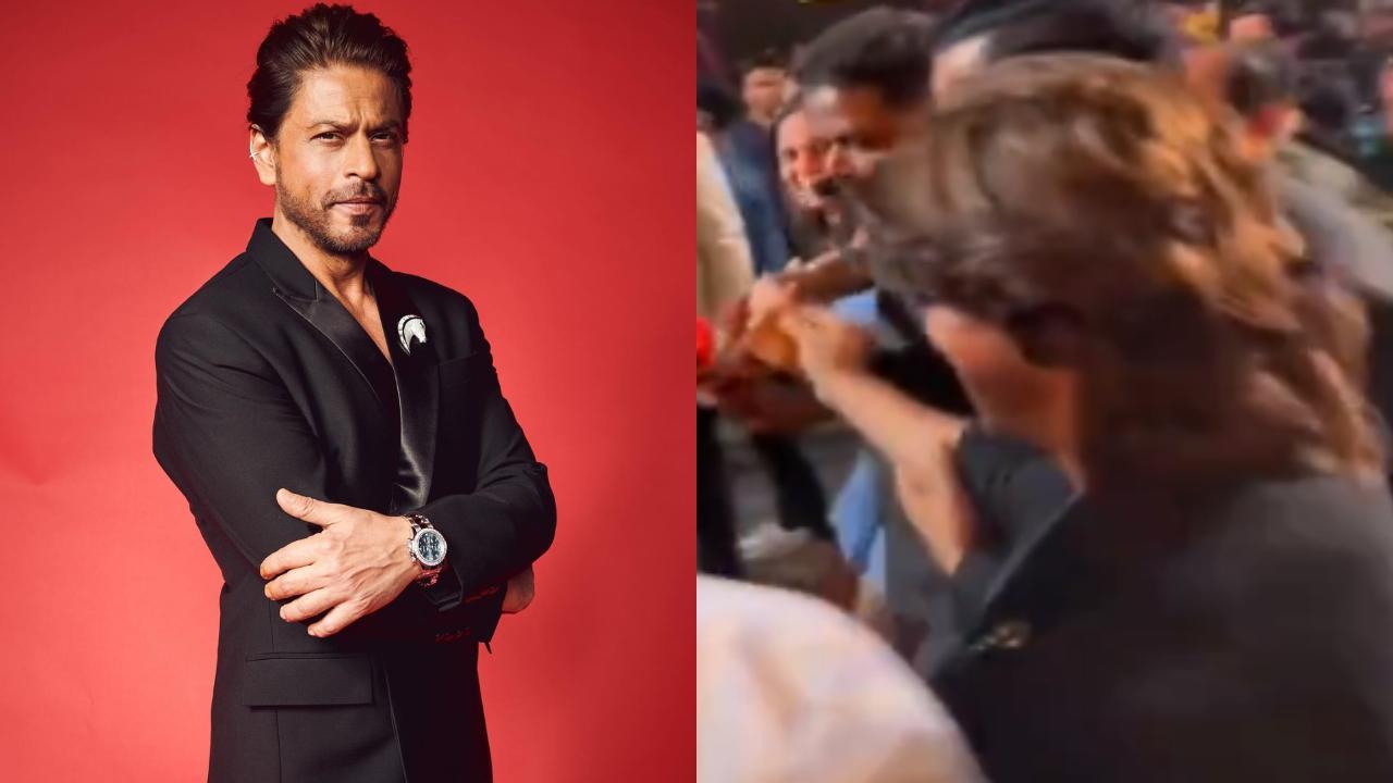 Shah Rukh Khan melts hearts as he holds fan's hand in adorable gesture - Watch