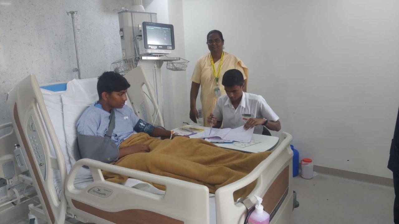 SSC student gave his exam from his hospital room