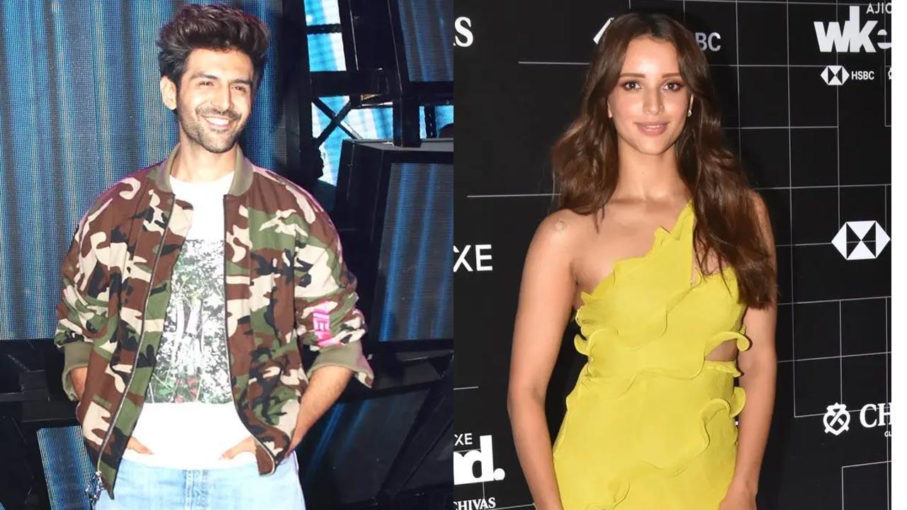 'Bhool Bhulaiya 3' duo Kartik Aaryan, Triptii Dimri spotted together at production house