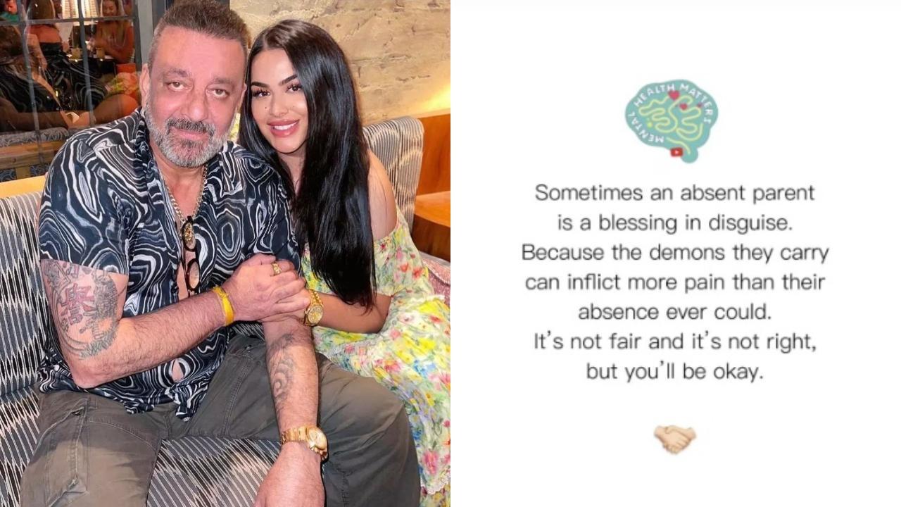 Sanjay Dutt's daughter Trishala shares cryptic post on 'absent parent'
