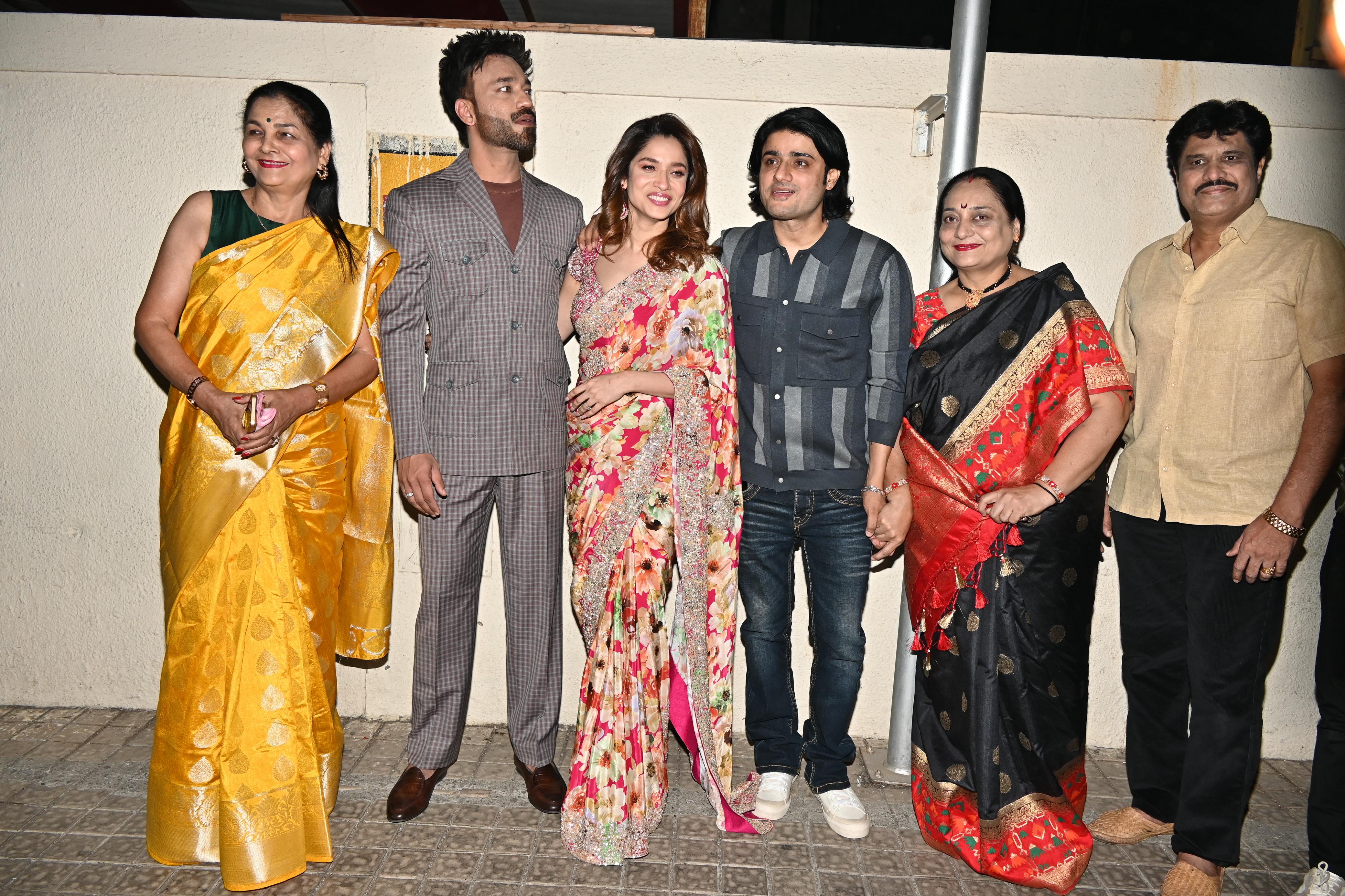 Ankita Lokhande's family was also present at the event