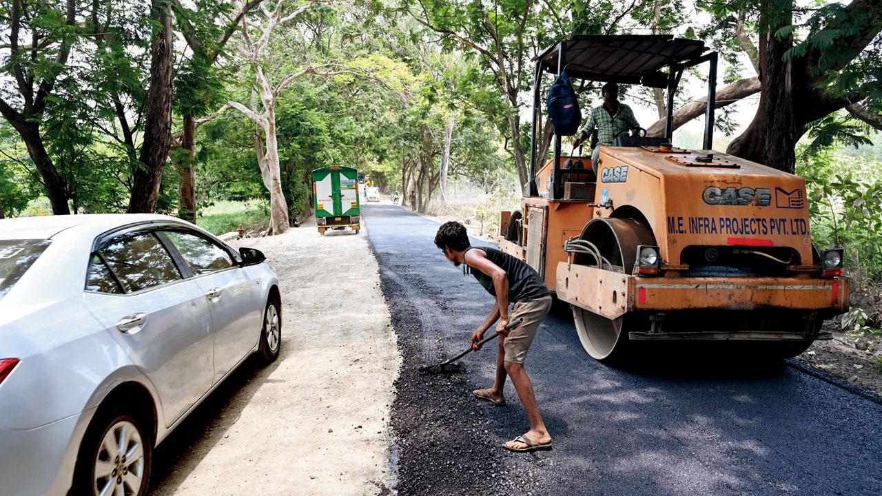 Mumbai: Work on road from Aarey Market to Royal Palms begins
