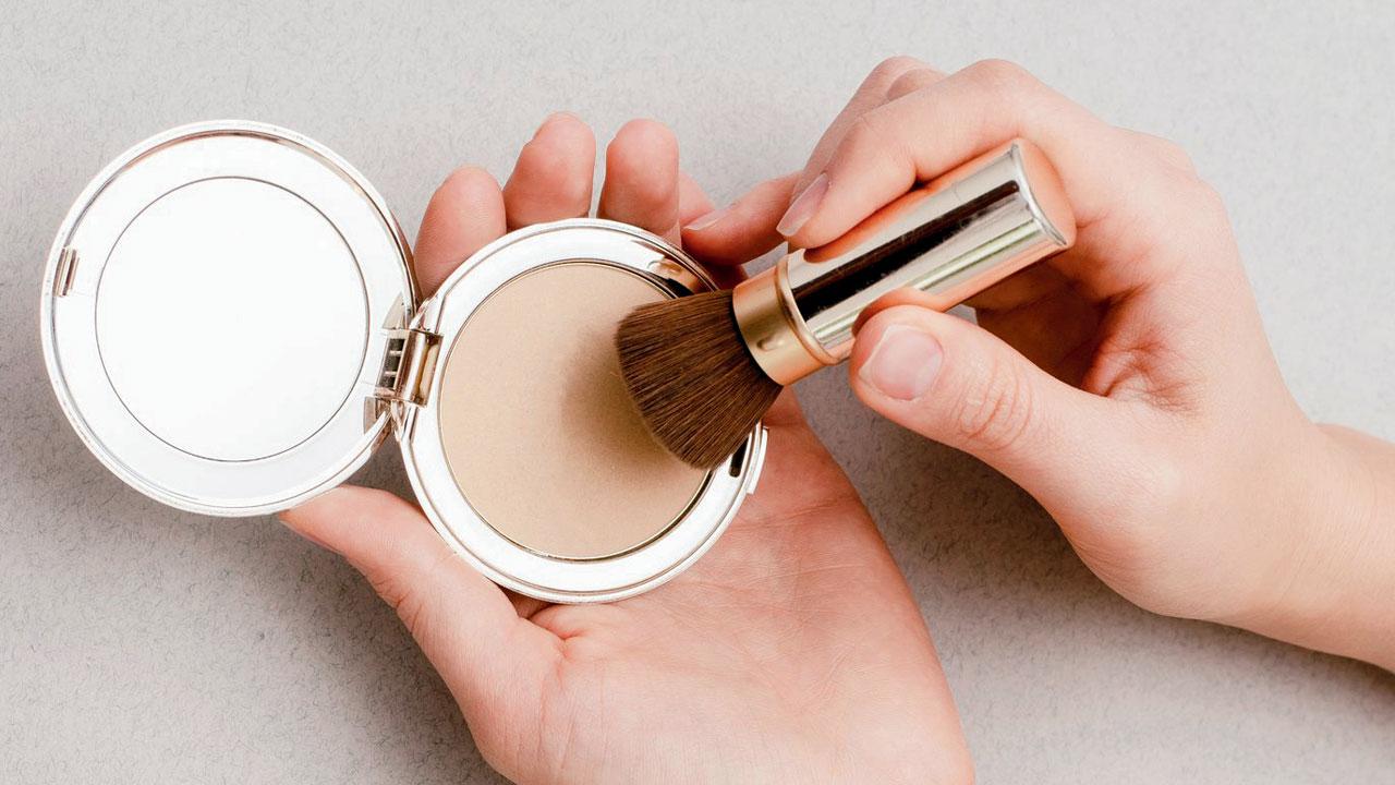A compact can come in handy for touch-ups on the go 