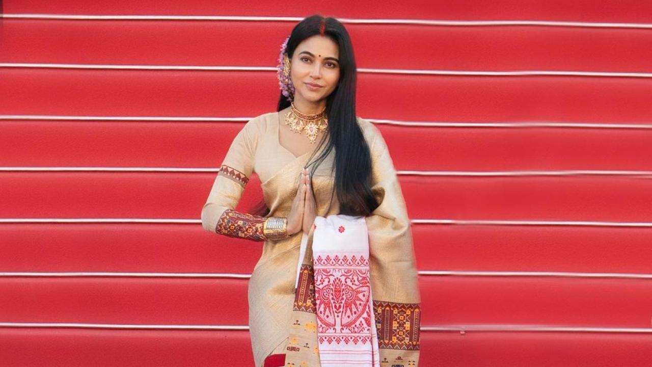 Aimee Baruah wears traditional Assamese attire at 2024 Cannes red carpet 