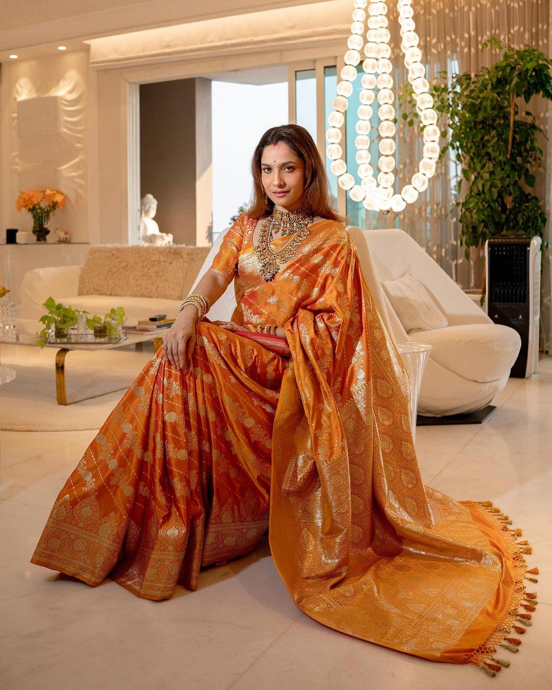 No doubt Ankita Lokhande has a knack for ethnic fashion. The Pavitra Rishta fame never disappoints her fans when it comes to giving perfect inspiration for a saree look
