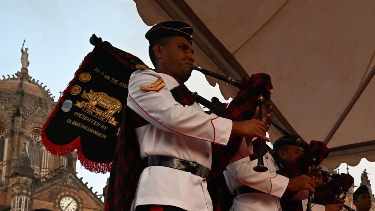 The performance drew a significant audience, including the relatives of the officials, locals and tourists who were mesmerized by the band's precision and the melodious tunes