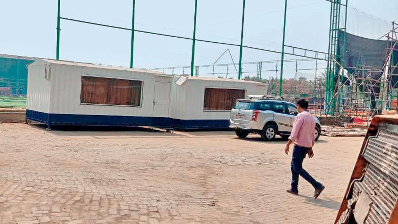 Space outside the turf club used to park illegally