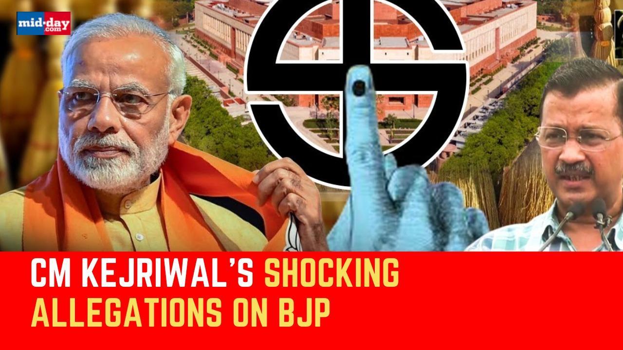  Delhi CM Kejriwal Alleges Conspiracy By PM Modi Against AAP