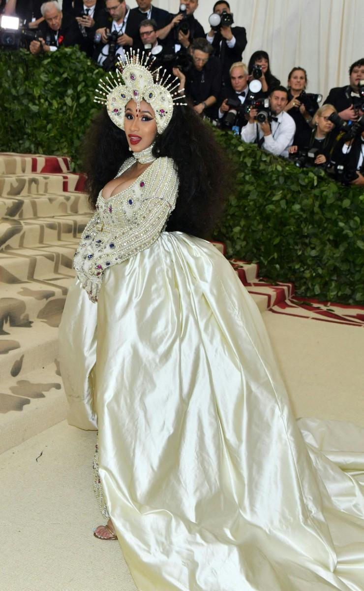 Cardi B made quite an entrance at her debut Met Gala, drawing inspiration from the theme 