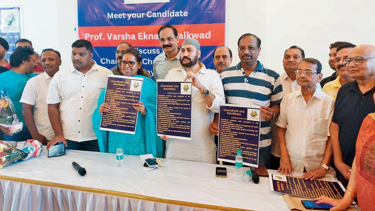 The Chandivali Citizens Welfare Association with their manifesto