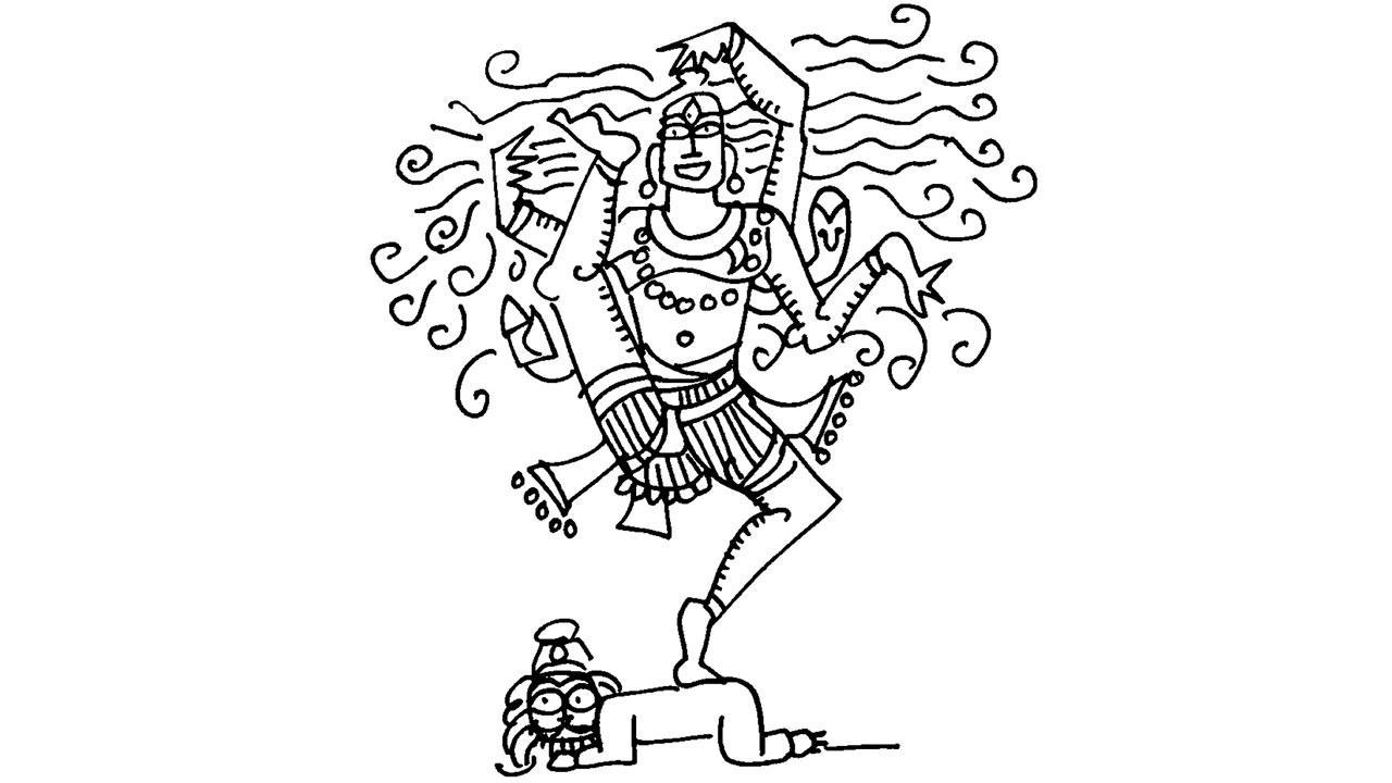 The maleness of Shiva
