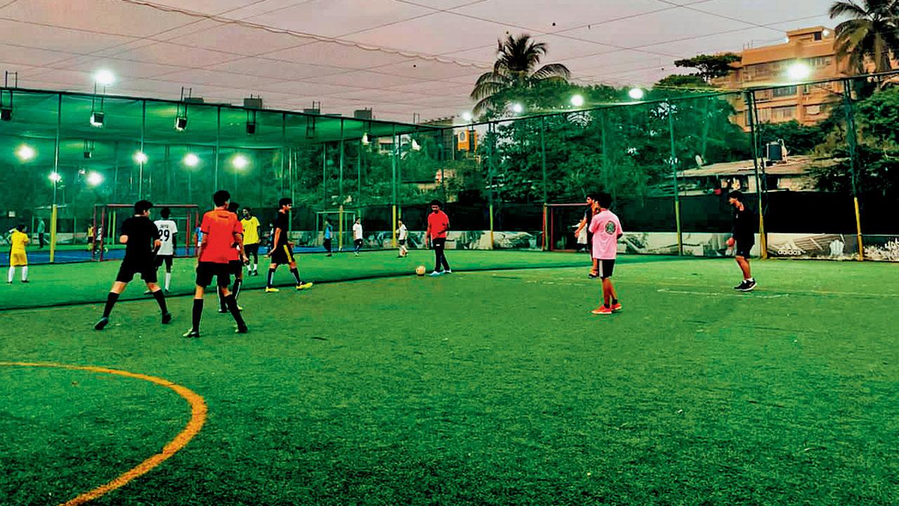 Footballers at an earlier tournament