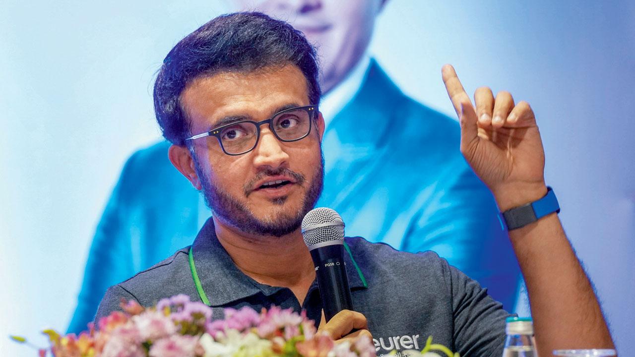 Sourav Ganguly at an event in Bangalore yesterday. PIC/PTI