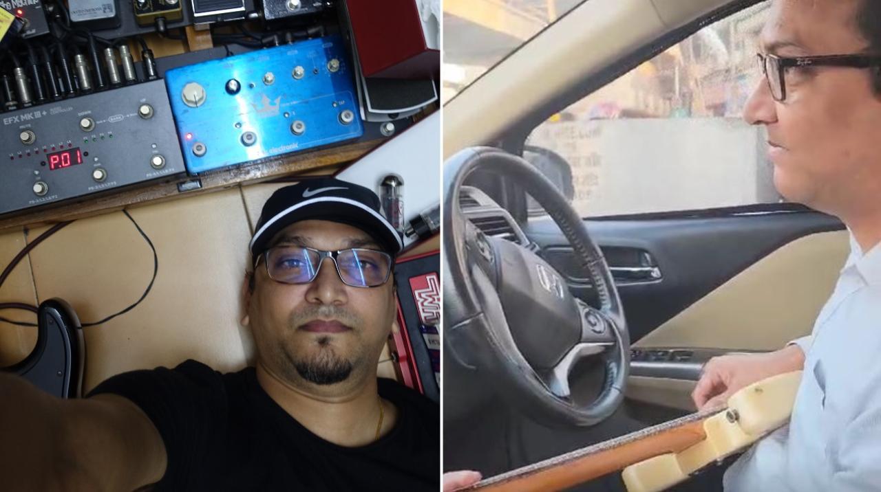 Mumbai-based electrical engineer and health insurance expert plays the guitar in his car at the Saki Naka traffic signal every time he has to go for work there.