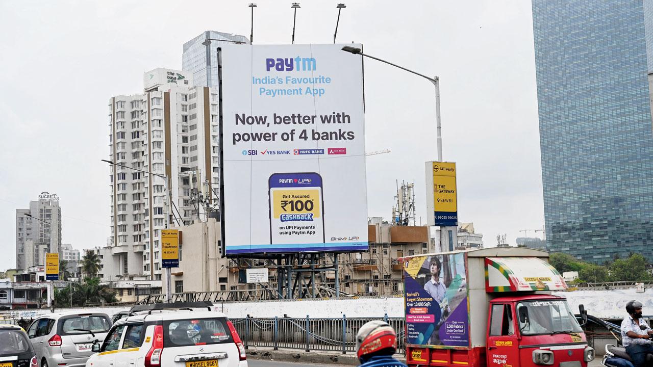 Ropes placed on illegal hoardings identified by BMC. Pics/Kirti Surve Parade
