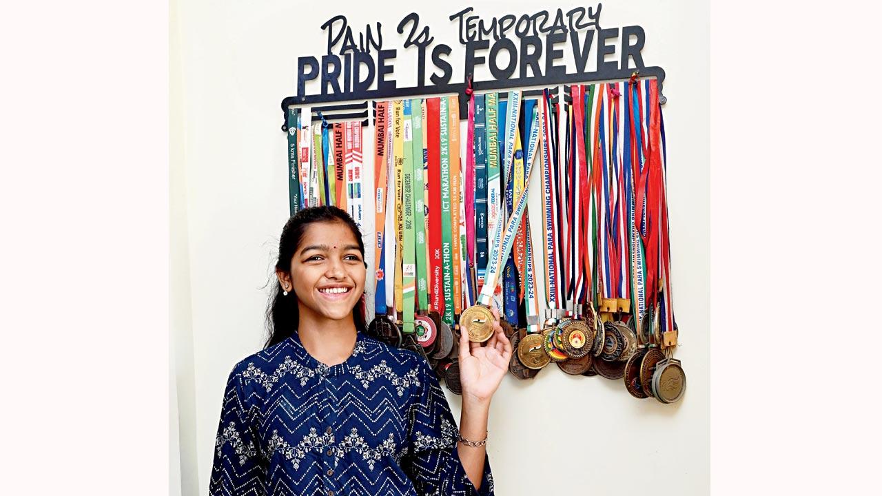 Siddhi Dalvi’s enviable collection of the para swimming medals