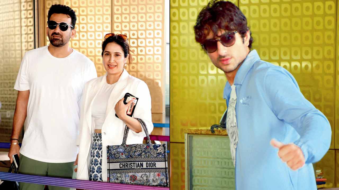 Zaheer Khan, Sagarika Ghatge and Ibrahim Ali Khan