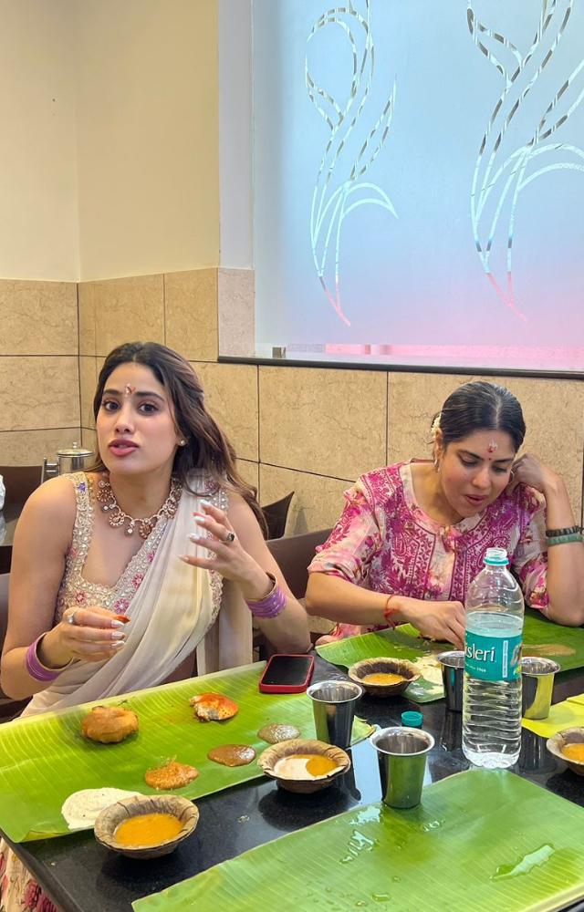 During her visit to the city, she also gorged on delicious local cuisine in the traditional style