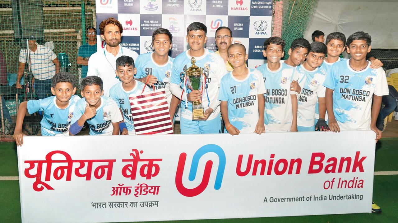 Don Bosco win U-15 hockey title