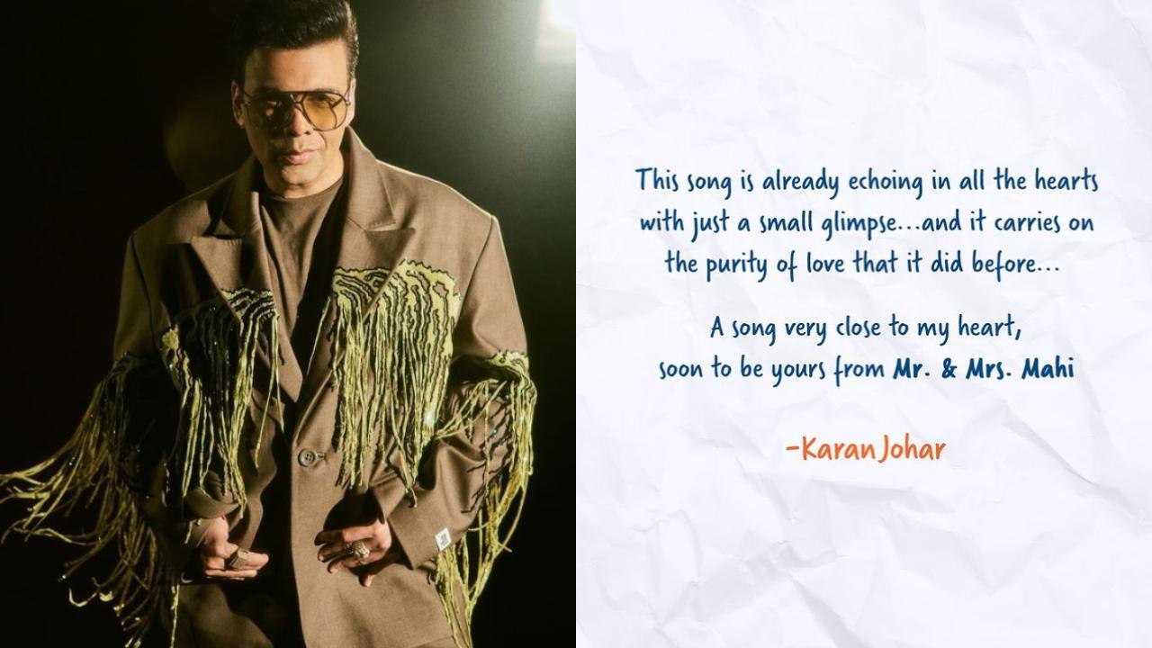 Karan Johar says ‘Dekhha Tenu’ song is close to his heart