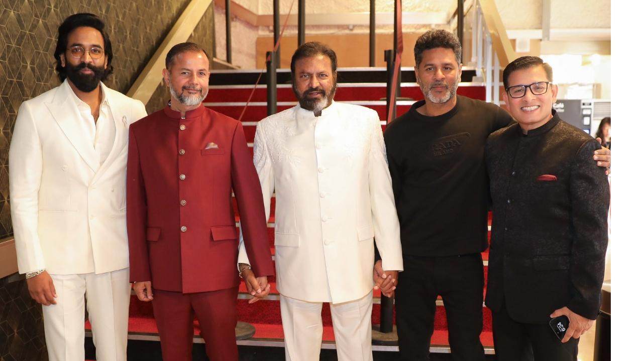 Prabhu Deva, Mohan Babu, Vishnu Manchu walk Cannes red carpet in style