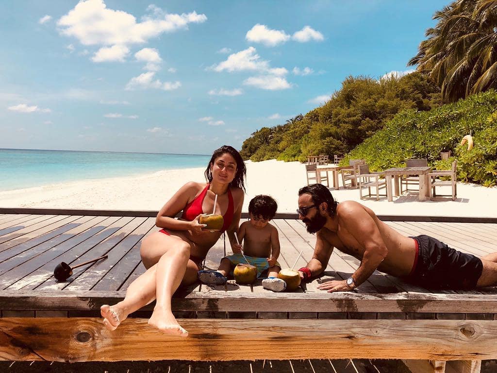 With this picture from Switzerland, Kareena Kapoor reminded us that summer means vacation and vacation means a trip to the beach with family