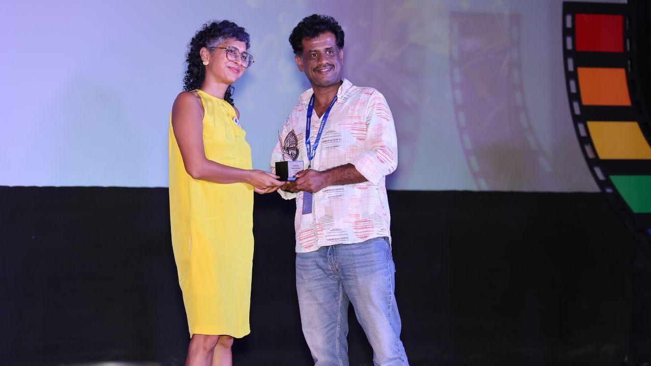 The KASHISH Rainbow Voices Award was awarded to director Jeo Baby for his film Kaathal The Core. This award was presented by Laapata Ladies fame director Kiran Rao who is also a Jury Member for the festival this year. 