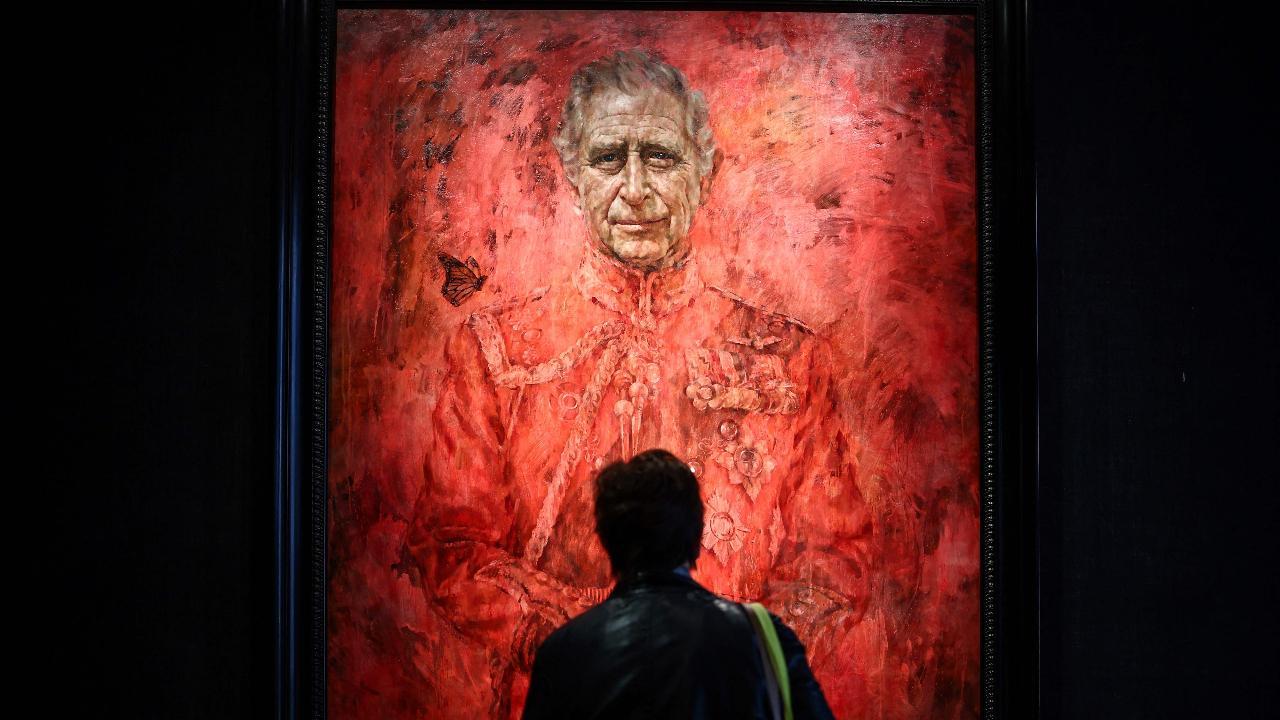 'Looks like he's bathing in blood': King Charles III unveils first official portrait since his coronation; netizens still reacting