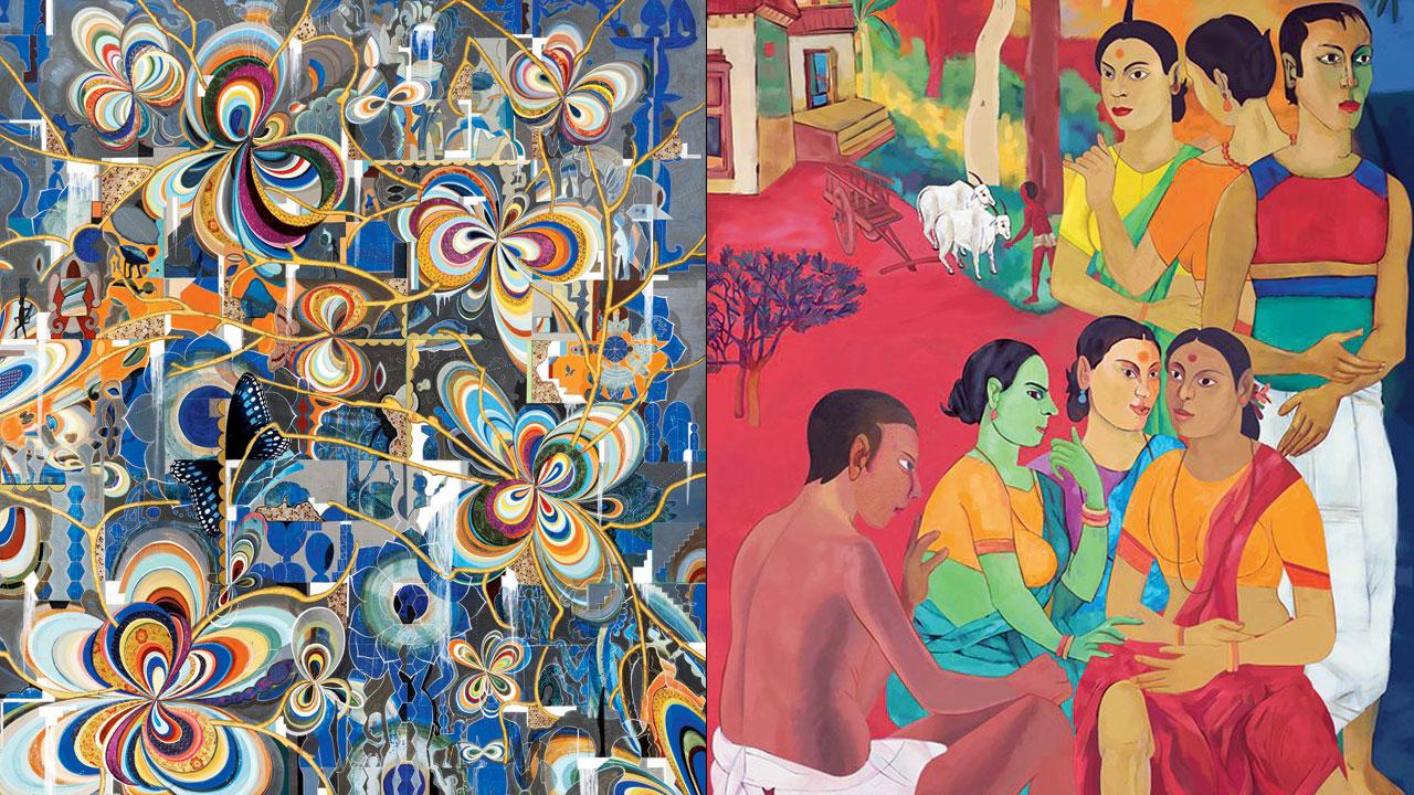 Art by Jagannath Panda and Laxma Goud’s painting