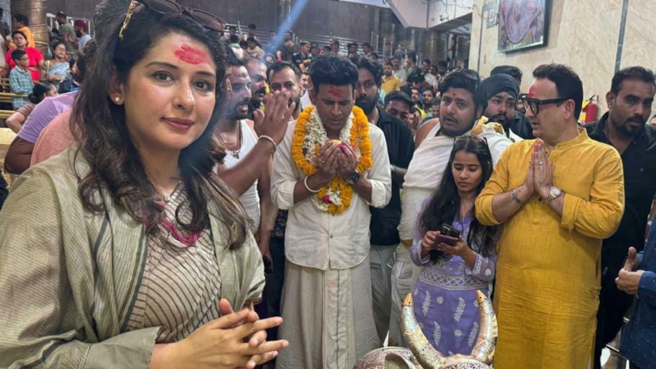 Manoj Bajpayee seeks blessings at Mahakaleshwar Jyotirlinga temple ahead of 'Bhaiyya Ji' release