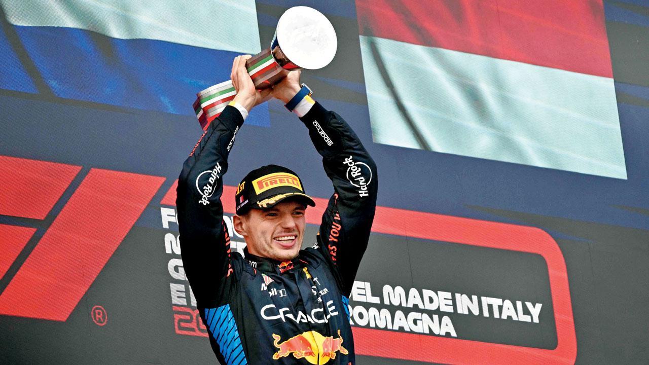 Max goes flat out to win at Imola