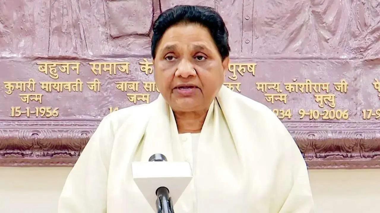 BJP hasn't given ration to the poor using its own money, says Mayawati