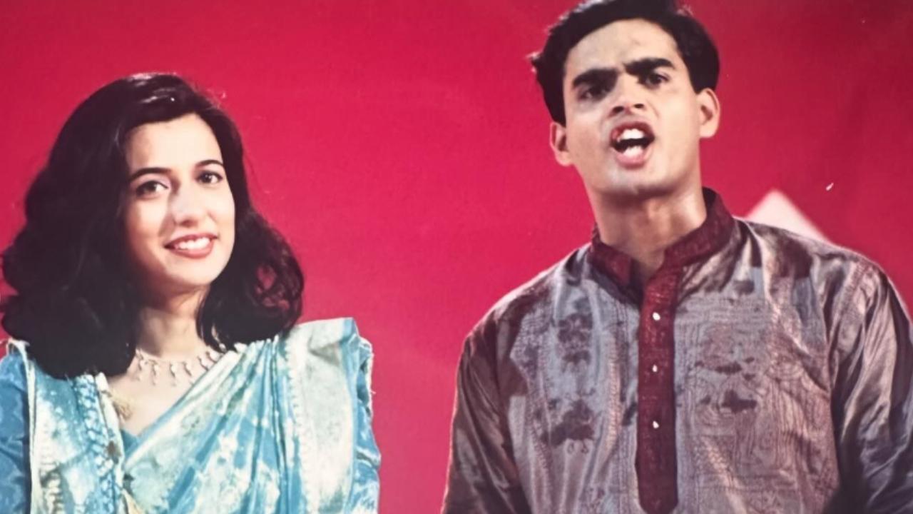 Mini Mathur shares pictures from her first day as TV host with baby-faced R Madhavan making millennials nostalgic