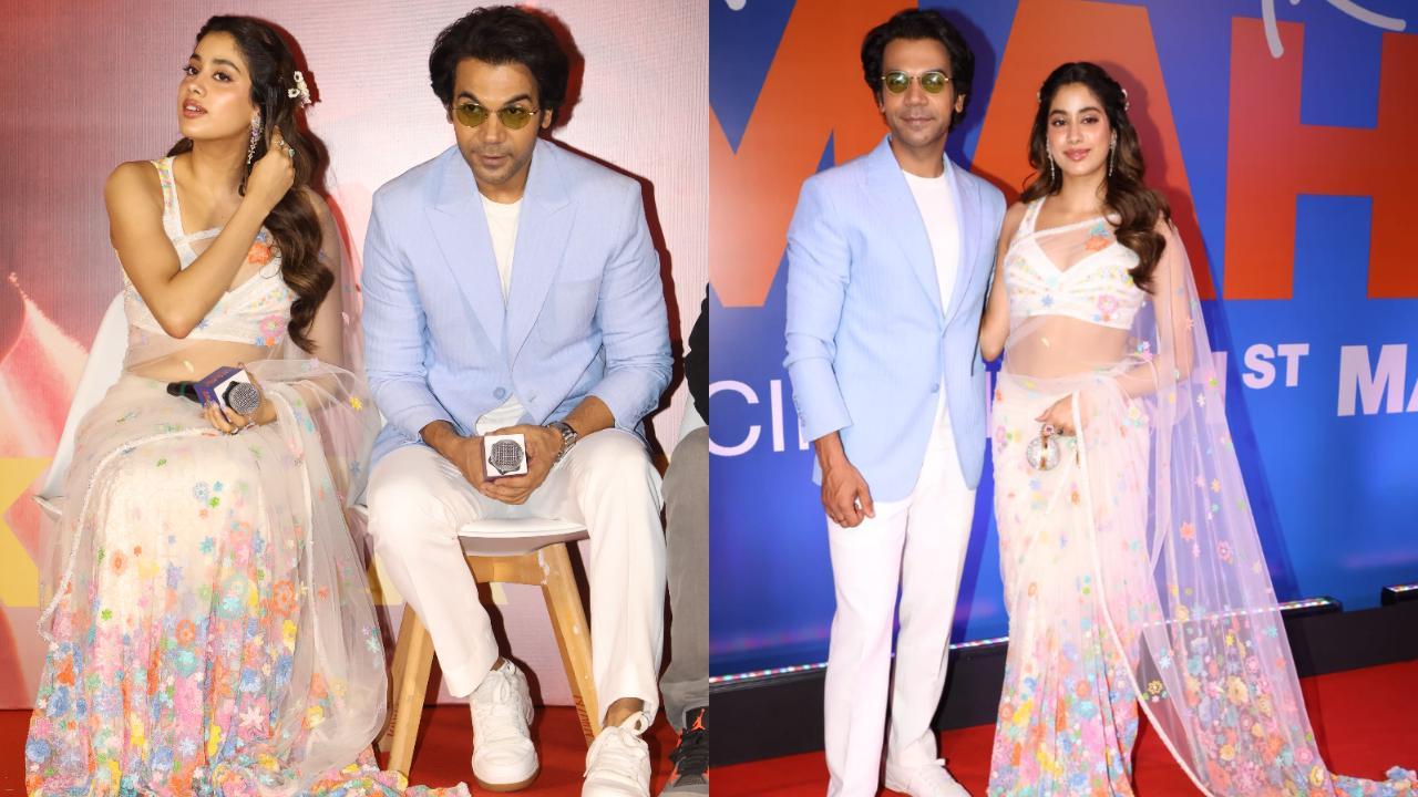 Rajkummar Rao & Janhvi Kapoor stun at the song launch event of Mr. & Mrs. Mahi