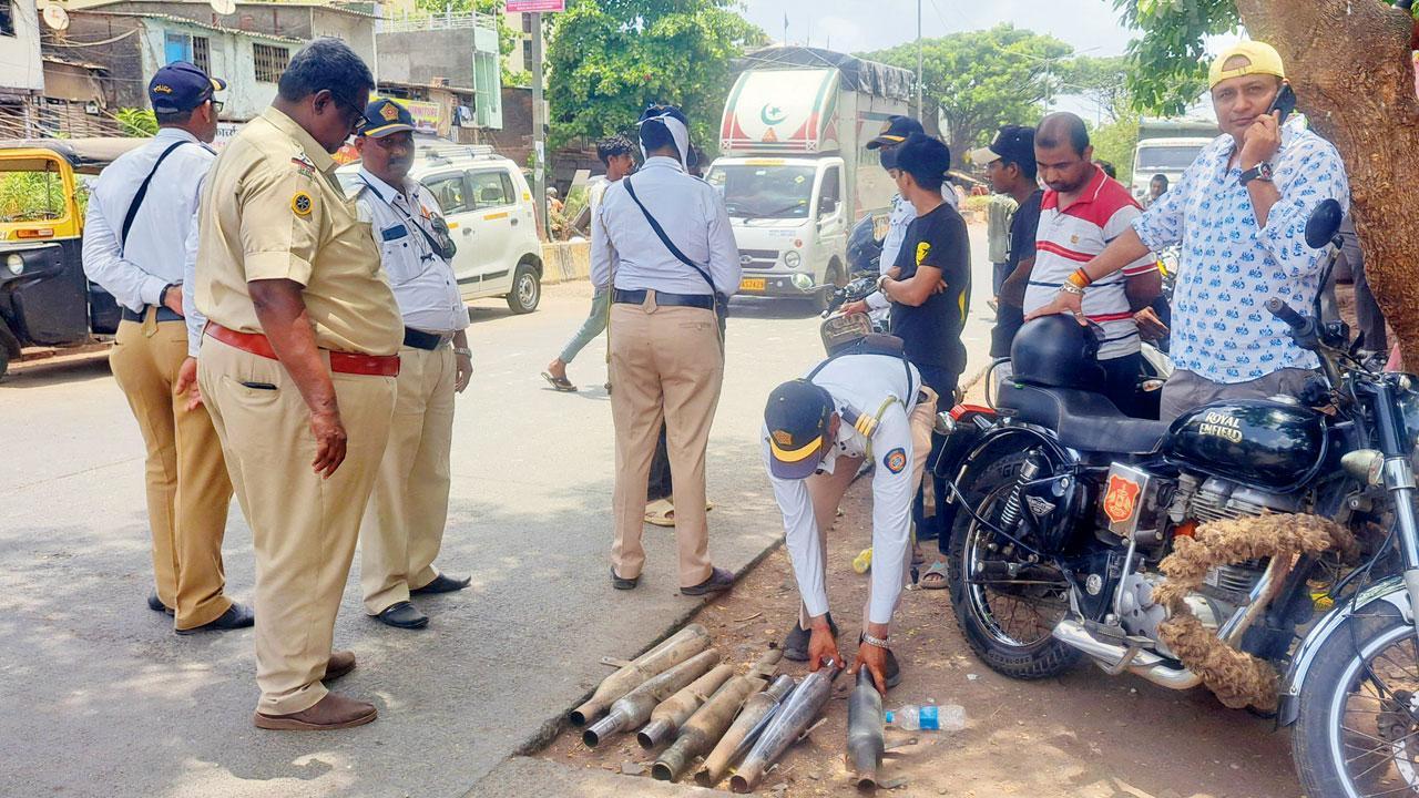 Mumbai: Cops crack down on noisy bikes, vehicles