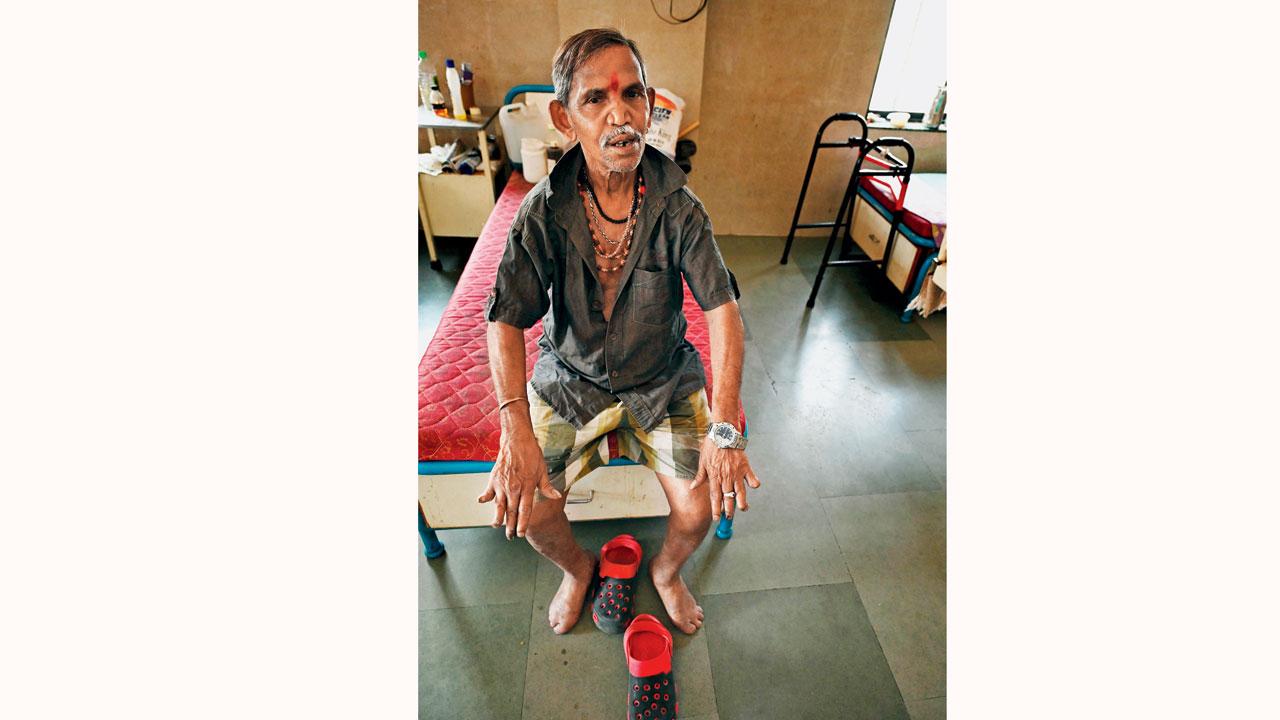 As a ward boy Namdeo Kadam, 50, finds peace in dressing patients