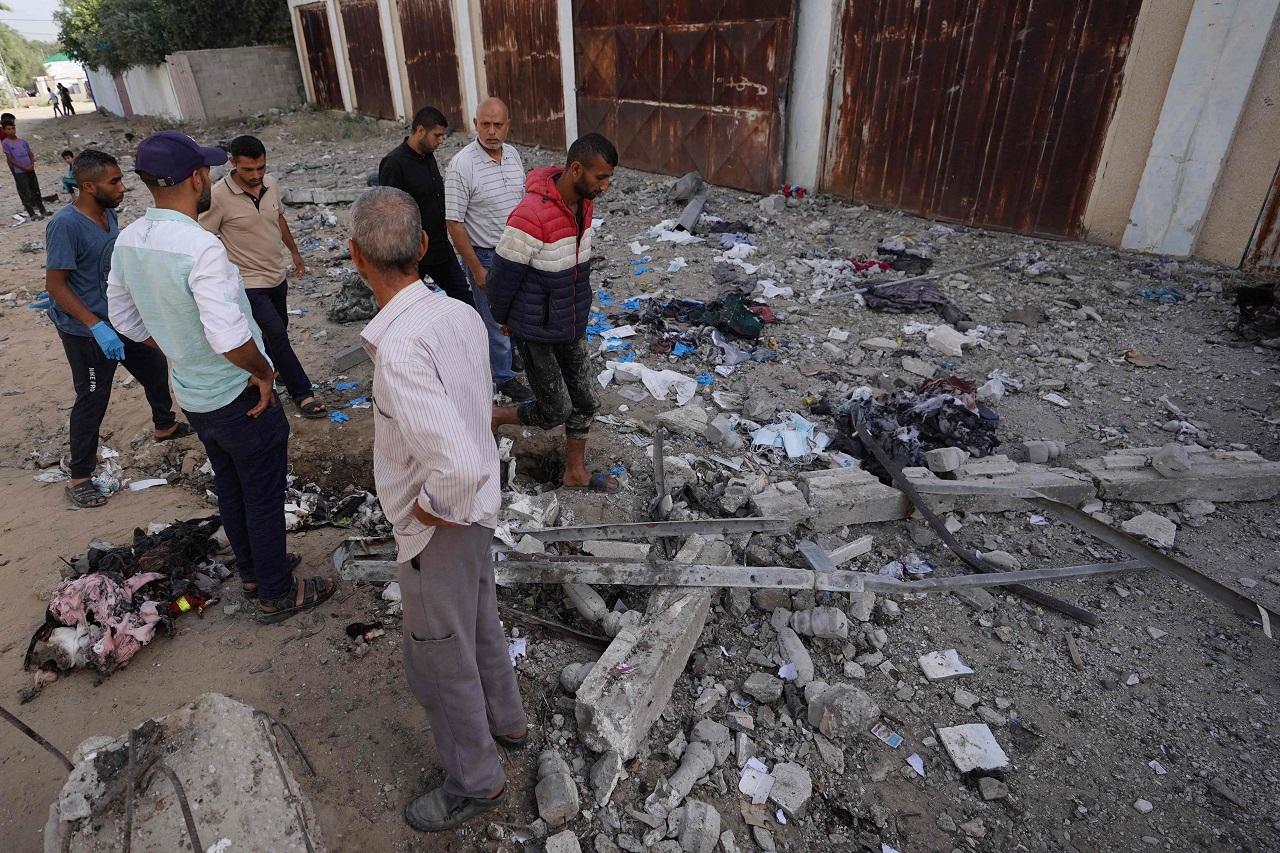 The U.N says some 1.1 million people in Gaza, nearly half the population, face catastrophic levels of hunger and that the territory is on the brink of famine. The humanitarian crisis deepened after Israeli forces pushed into Rafah on May 6, vowing to root out Hamas fighters. Tanks and troops seized the Rafah crossing into Egypt, closing it ever since. After May 10, only about three dozen trucks made it into Gaza via the nearby Kerem Shalom crossing from Israel because fighting makes it dangerous for aid workers to reach it, the U.N. says