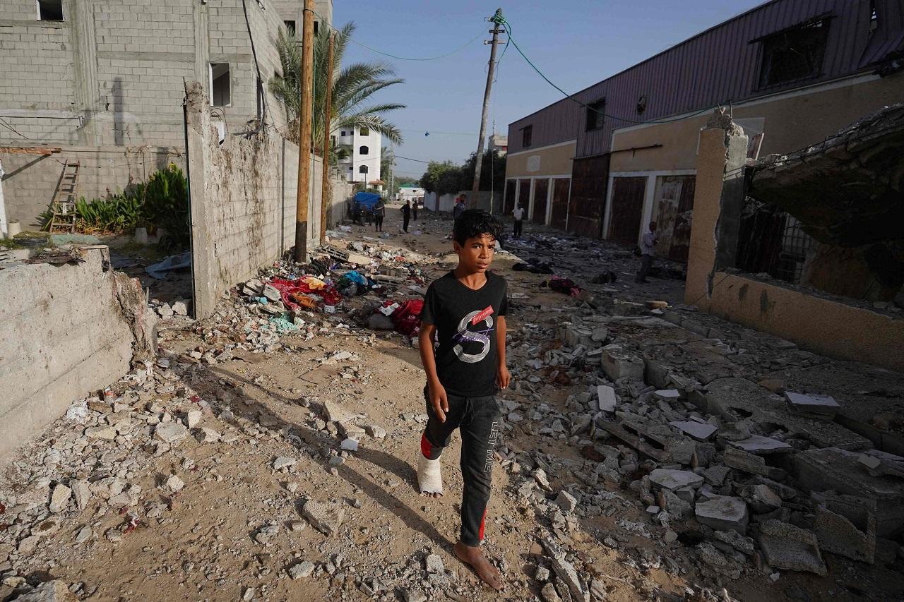 Israel insists it puts no restriction on the number of trucks entering Gaza. COGAT, the Israeli military office in charge of coordinating aid, said 450 trucks entered Tuesday from its side to Kerem Shalom and a small crossing in northern Gaza