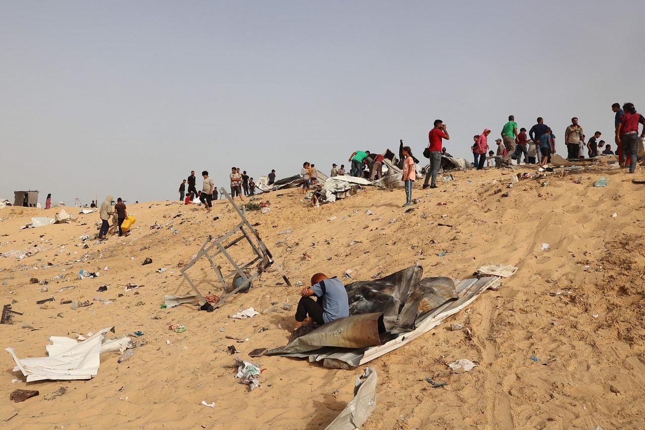 The military believes the fire was likely caused by secondary explosions from Hamas munitions or some other material it was not aware of