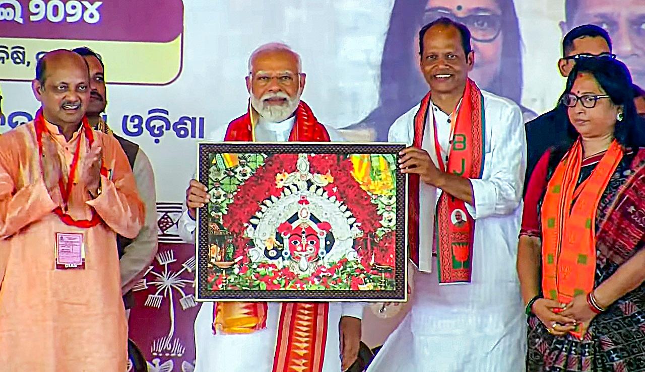 Addressing his first election rally in the state, PM Modi urged people to give a chance to the BJP to make Odisha the number one state in the country