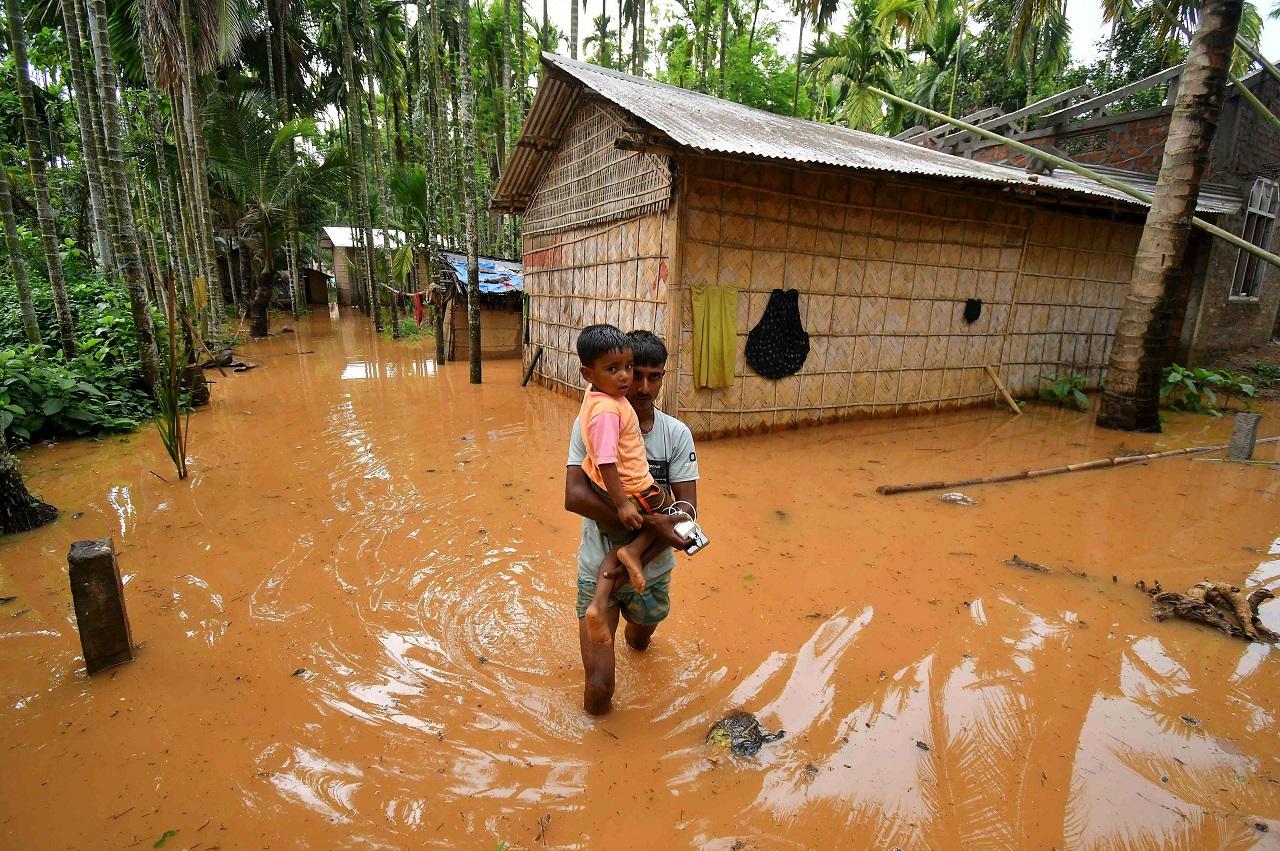 According to the flood report of the Assam State Disaster Management Authority (ASDMA), more than 26,400 people were affected in the Karimganj district, while 8351 people were affected in Cachar and 6227 in the Hailakandi district