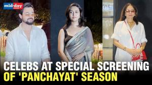 Neena, Bhuvan, Sargun, & the cast of 'Panchayat' attend a special screening